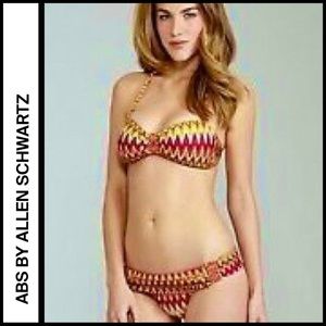 ABS by Allen Schwartz Zigzag Beaded Bikini